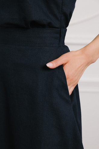 Spódnica lniana Monaco sapphire          