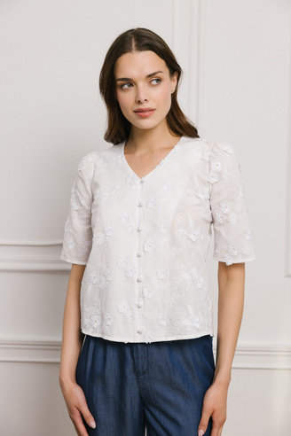 Bluzka Soleil blanc