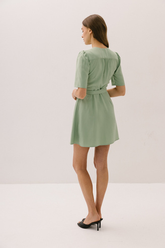 Pistacjowa sukienka MADELAINE MINI PISTACHE