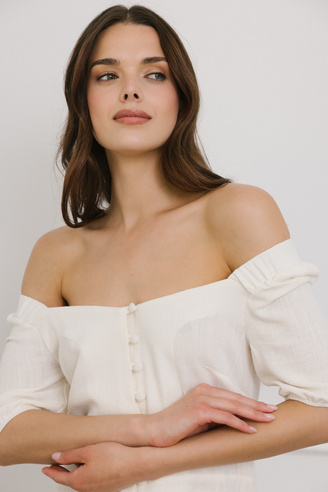 Biała sukienka Loulou creme