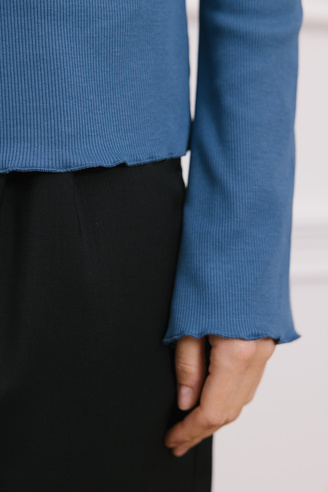 Longsleeve Minimal blue