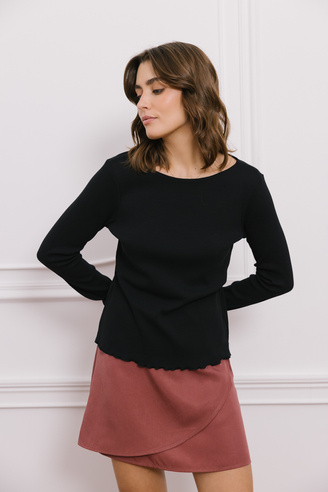 Spódnica mini Essence marsala