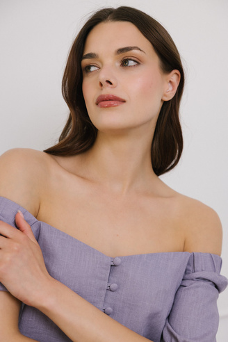 Fioletowa sukienka Loulou lavande