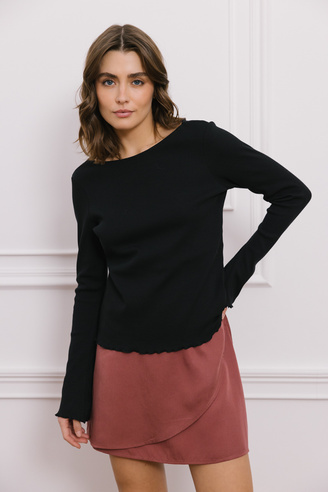Czarna bluzka damska  Minimal noir