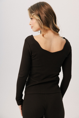 Bluzka damska Muse espresso