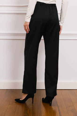 Spodnie wełniane Timeless Noir