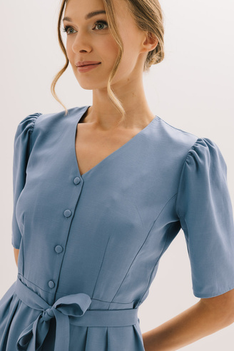 Niebieska sukienka Grace bleu