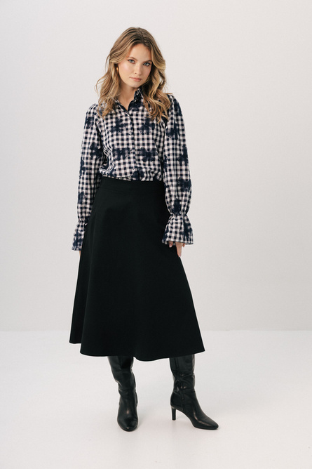 Czarna spódnica midi  Monaco noir