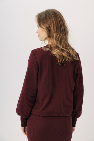 Lekka bluza Bouffee merlot