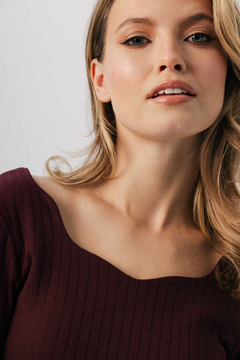 Bluzka damska Muse Merlot