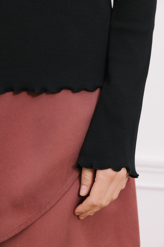 Czarna bluzka damska  Minimal noir