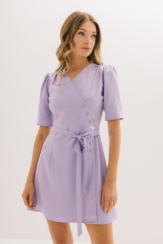 Liliowa sukienka  MADELAINE MINI LILAC