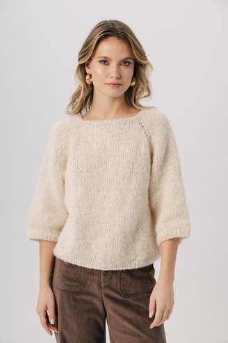 Sweter Cherie creme