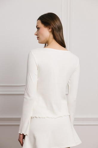 Longsleeve Minimal creme