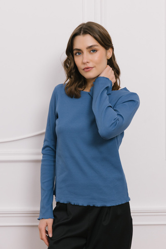 Longsleeve Minimal blue