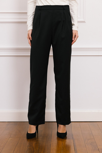 Spodnie wełniane Timeless Noir