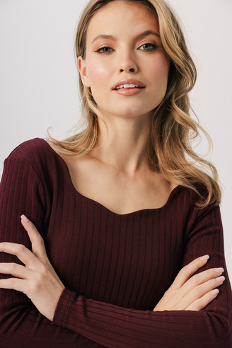 Bluzka damska Muse Merlot