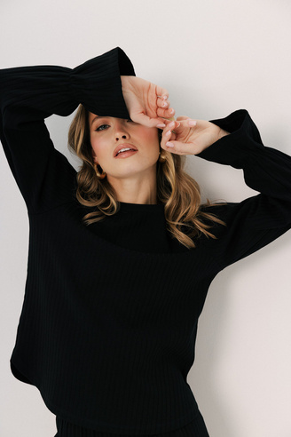 Czarna lekka bluza Refined Noir