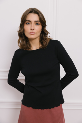 Czarna bluzka damska  Minimal noir