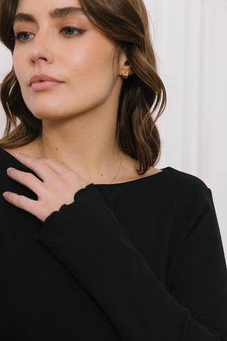 Czarna bluzka damska  Minimal noir