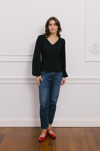 Bluzka damska z modalu Vivienne noir