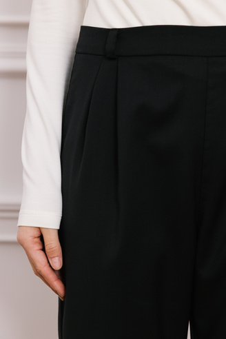 Spodnie wełniane Timeless Noir