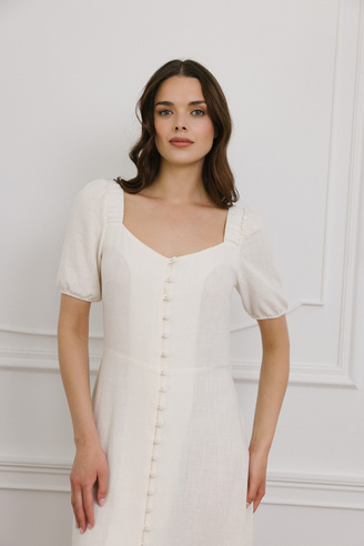 Biała sukienka Loulou creme