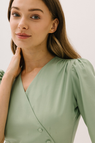 Pistacjowa sukienka MADELAINE MINI PISTACHE