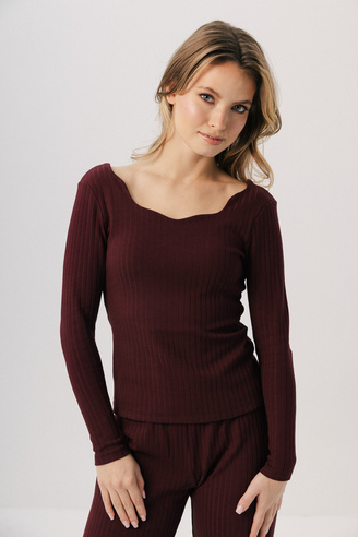 Bluzka damska Muse Merlot