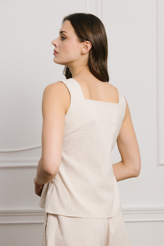 Top lniany Noemi natural