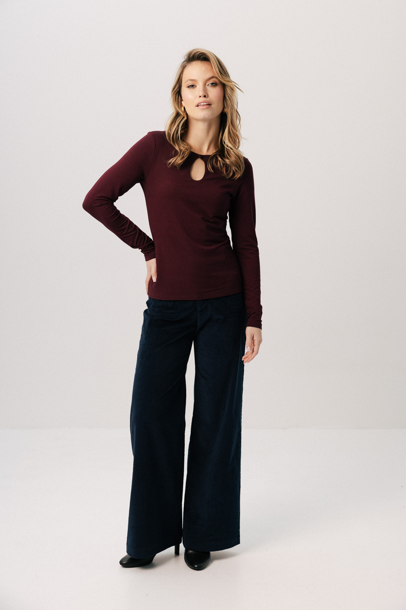 Bluzka damska wiśniowa Eclat Merlot