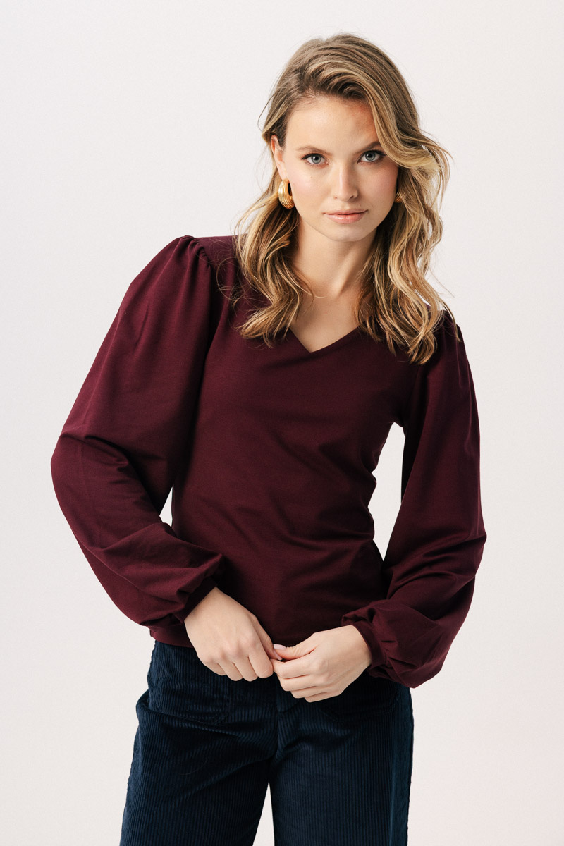 Bluzka damska Vivienne Merlot