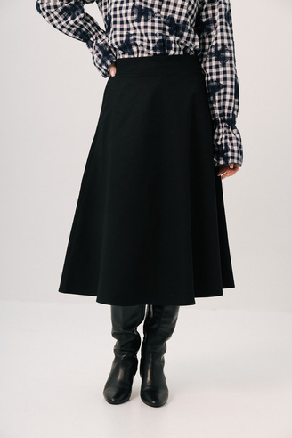 Czarna spódnica midi  Monaco noir    