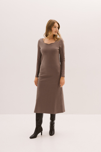 Sukienka dzianinowa Soft & Wild Mokka