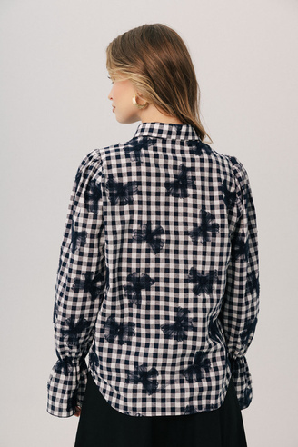 Koszula damska w kratkę Fleurette 
