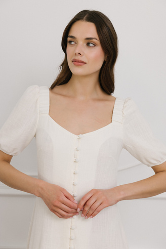 Biała sukienka Loulou creme