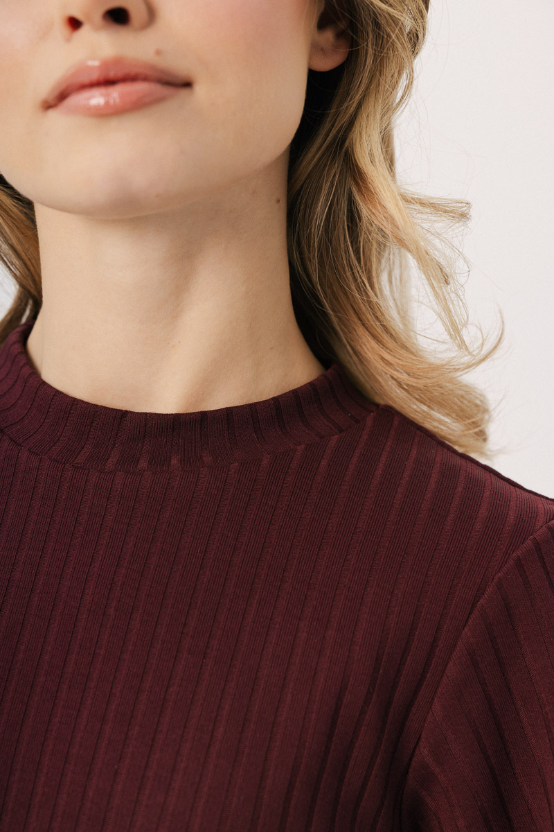 Lekka bluza Bouffee merlot