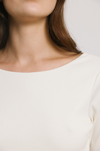 Longsleeve Minimal creme