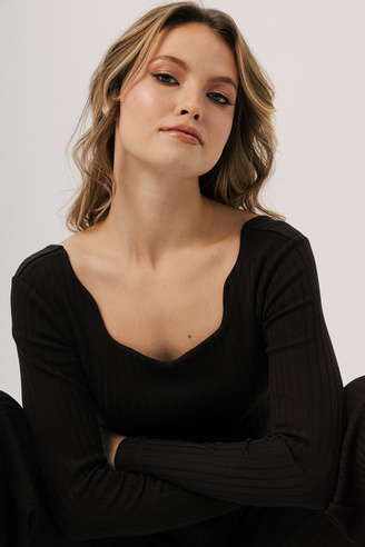 Bluzka damska Muse espresso