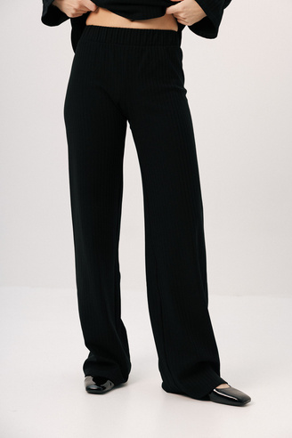 Czarne spodnie Refined noir