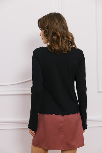 Czarna bluzka damska  Minimal noir