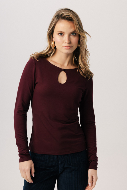 Bluzka damska wiśniowa Eclat Merlot