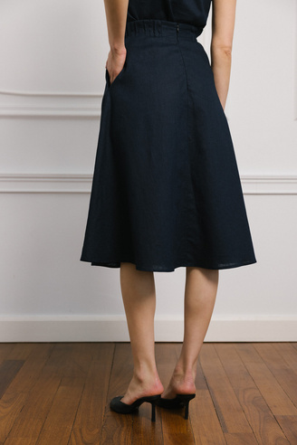 Spódnica lniana Monaco sapphire          