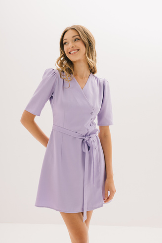 Liliowa sukienka  MADELAINE MINI LILAC
