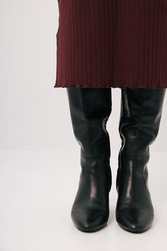 Dzianinowa spódnica midi Linea Merlot