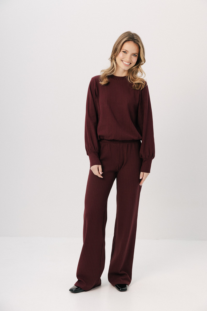 Lekka bluza Bouffee merlot