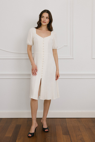 Biała sukienka Loulou creme