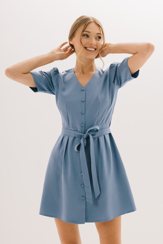 Niebieska sukienka Grace bleu