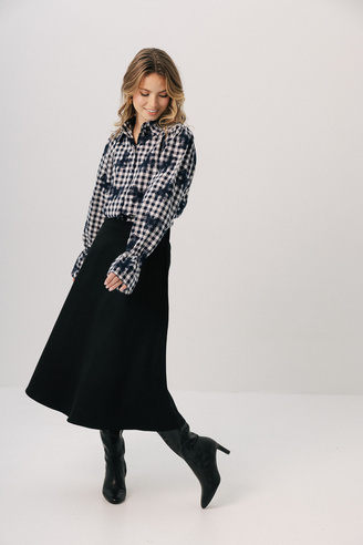 Czarna spódnica midi  Monaco noir    