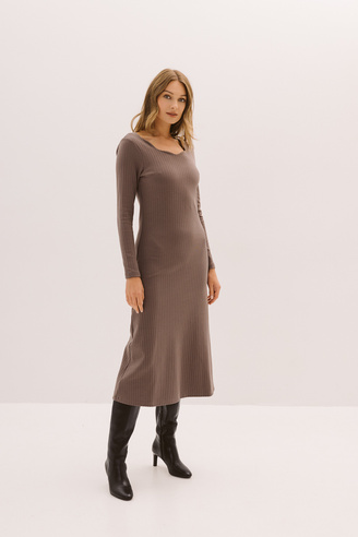 Sukienka dzianinowa Soft & Wild Mokka